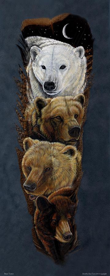 Animal Painting - Bear Totem by Sandra SanTara