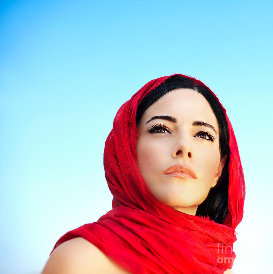 Beautiful arabic woman Photograph by Anna Om