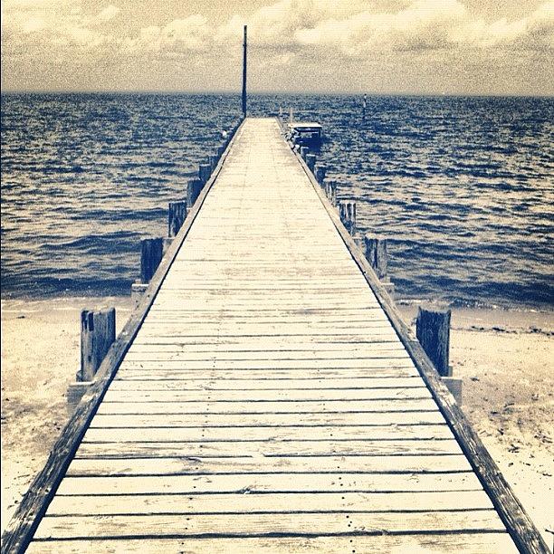 Pier Photograph - #beautiful #boardwalk #gulfcoast by Seth Stringer