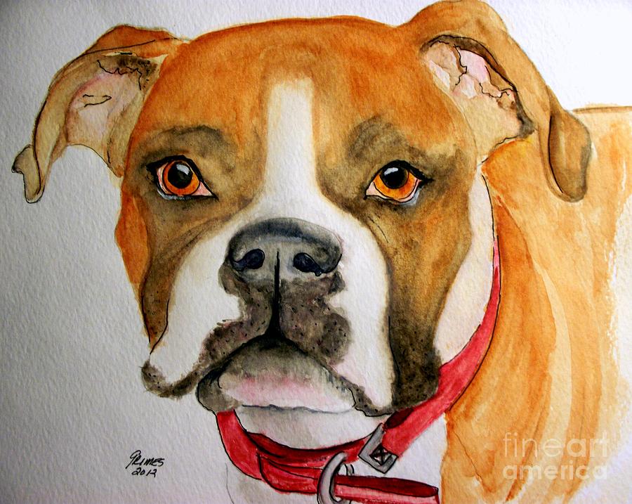 Beautiful Boxer Painting by Carol Grimes