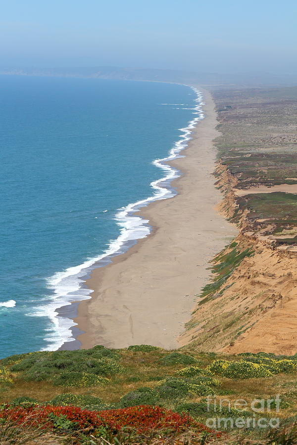 Beautiful Coastline of Point Reyes California . 7D15968 Photograph by Wingsdomain Art and Photography