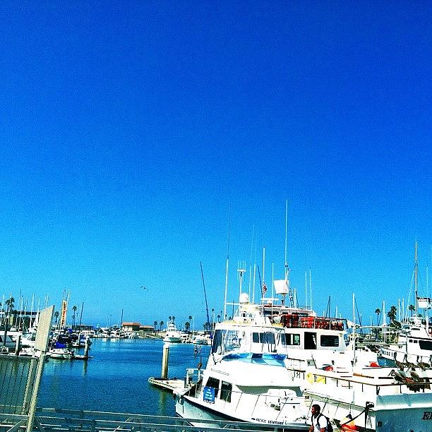 Boat Photograph - Beautiful Day In The Harbor. #harbor by Justin Wright