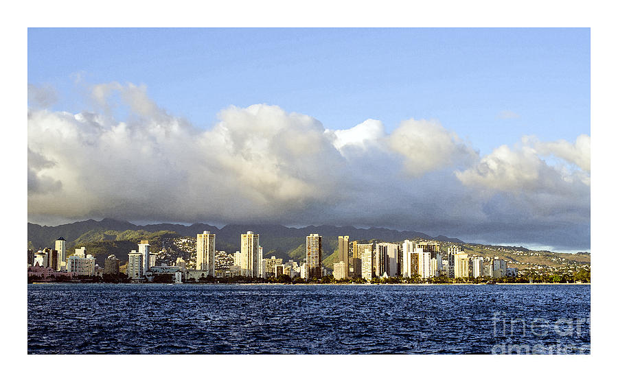 Beautiful Honolulu Skyline Photograph by Mary Jane Armstrong