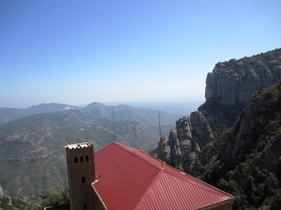 Beautiful Montserrat Monastery Mountain View II High Above in Spain Near Barcelona Photograph by John Shiron