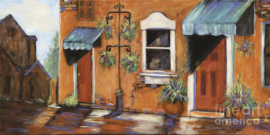 Beautiful Old Town Alley Painting by Pati Pelz