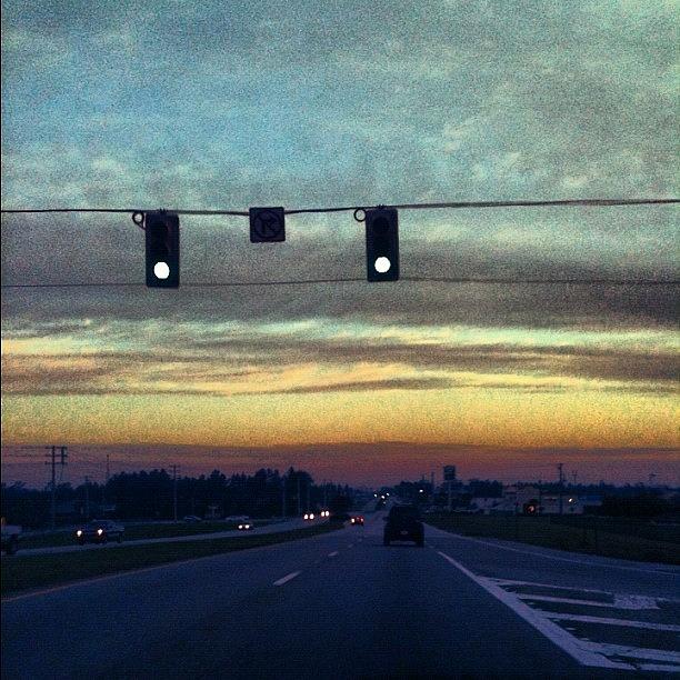 Car Photograph - #beautiful #sunrise On The Way To Work by Seth Stringer