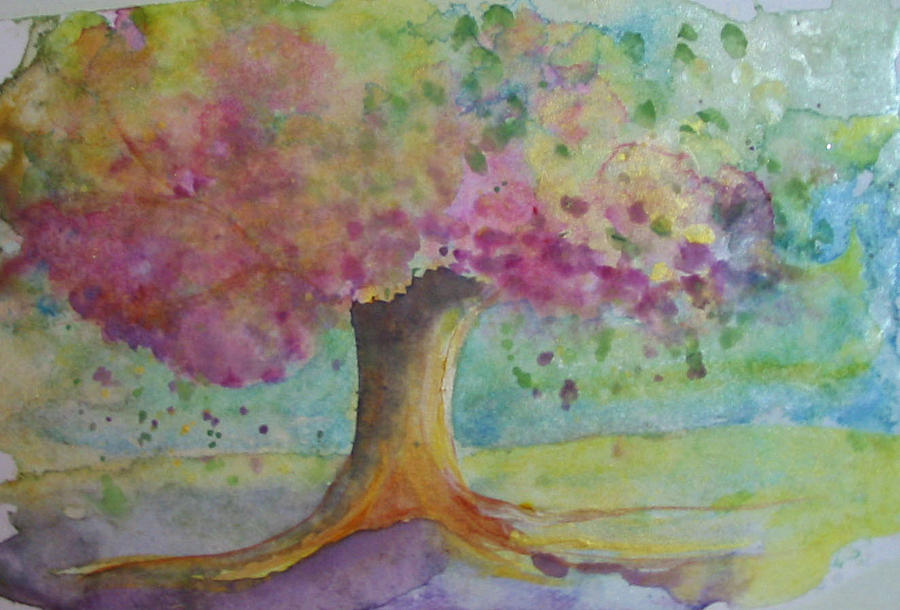 Beautiful Tree Painting by Alexandria Tyber