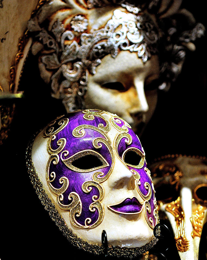 Beautiful Venetian masks Photograph by Bill Dodsworth