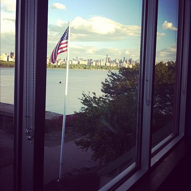 New York City Photograph - #beautiful #view From My #cycling Class by Karina Garay