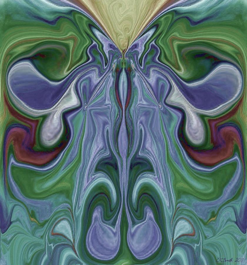 Butterfly Painting - Beauty of the Butterfly 1 - Abstract 99 by Lynda K Cole-Smith
