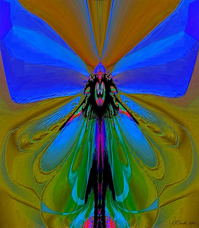 Beauty Of The Butterfly 2 - Abstract 3 Painting by Lynda K ...