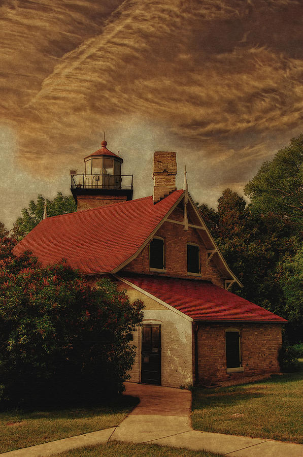 Lighthouse Painting - Beauty with Age by Dennis Wright aka The Mellow One