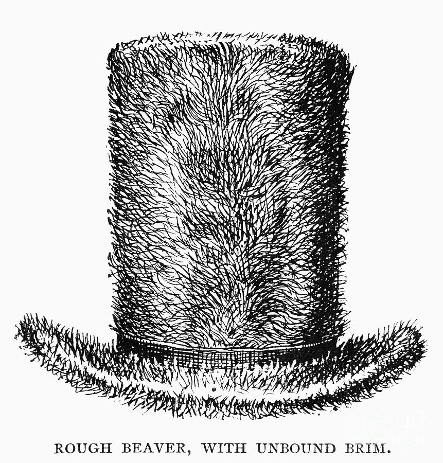 Beaver Photograph - BEAVER HAT, c1820s by Granger