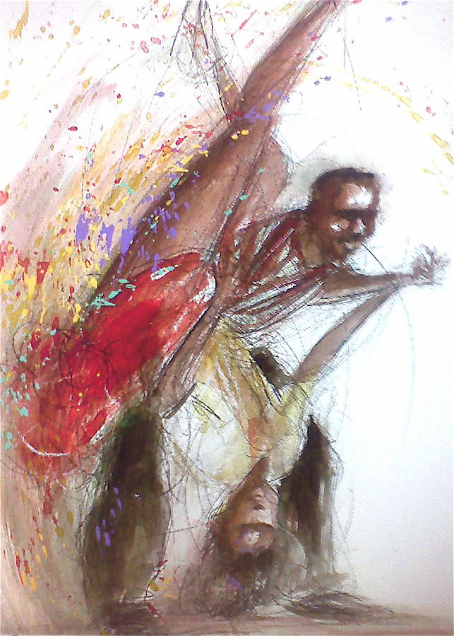 Bebop Dancers Painting by Gregory DeGroat
