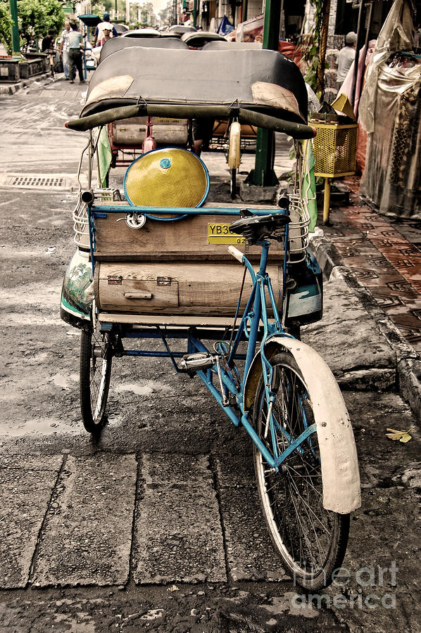 Transportation Photograph - Becak by Charuhas Images