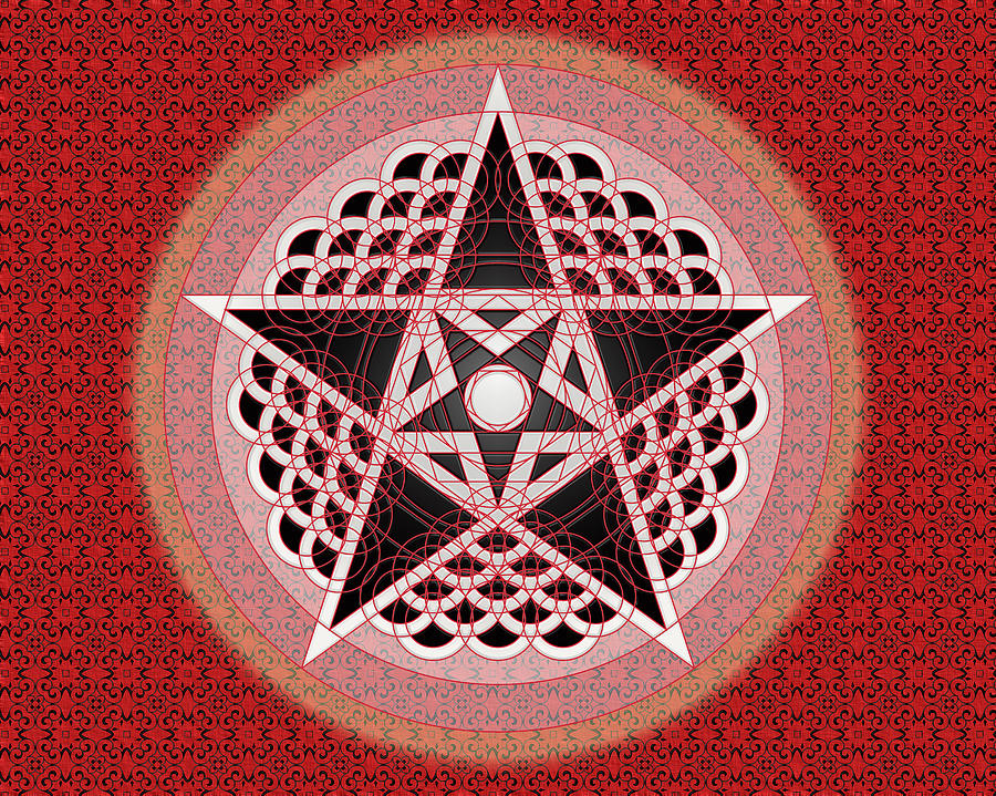 Crop Circle Digital Art - Beckhampton Crop Circle reconstruction by Raul Castellar Crop Circle Digital Art - Beckhampton Crop Circle reconstruction by Raul Castellar