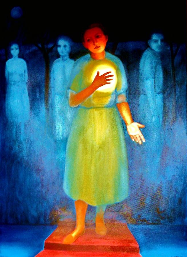 Beckoning Spirits Painting by Clotilde Espinosa