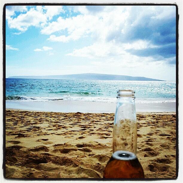 Sunburn Photograph - Becoming One With My Beer And #bigbeach by Dilaxo Gertron
