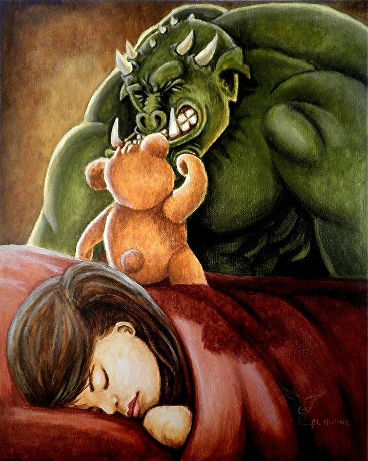 Bedtime Protector Painting by Al  Molina