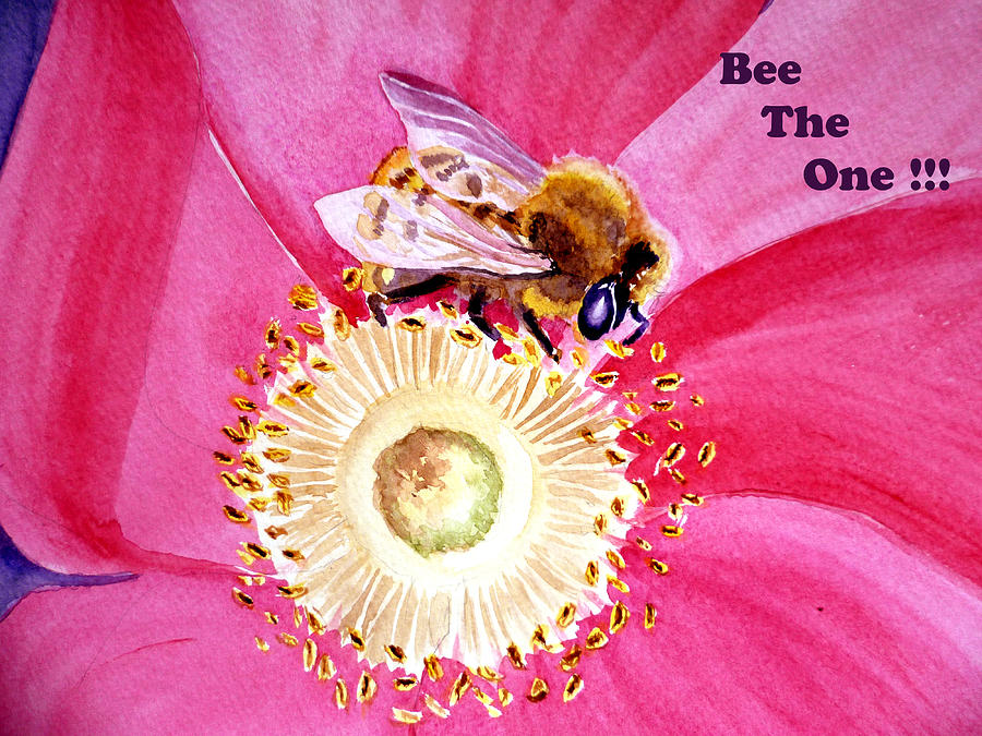 Bee Painting - Bee The One by Irina Sztukowski