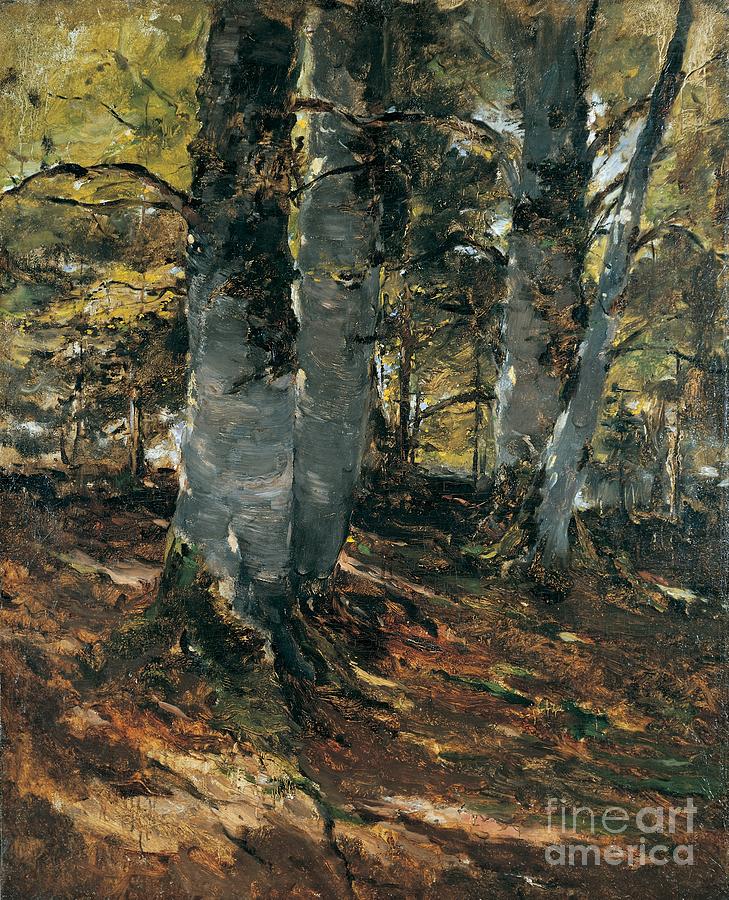 Fall Painting - Beechwoods at Polling Bavaria by Frank Duveneck