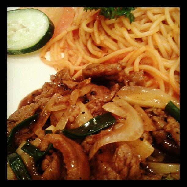Beef Plus Pasta. From Dinner On Monday Photograph by Jasmine Chye