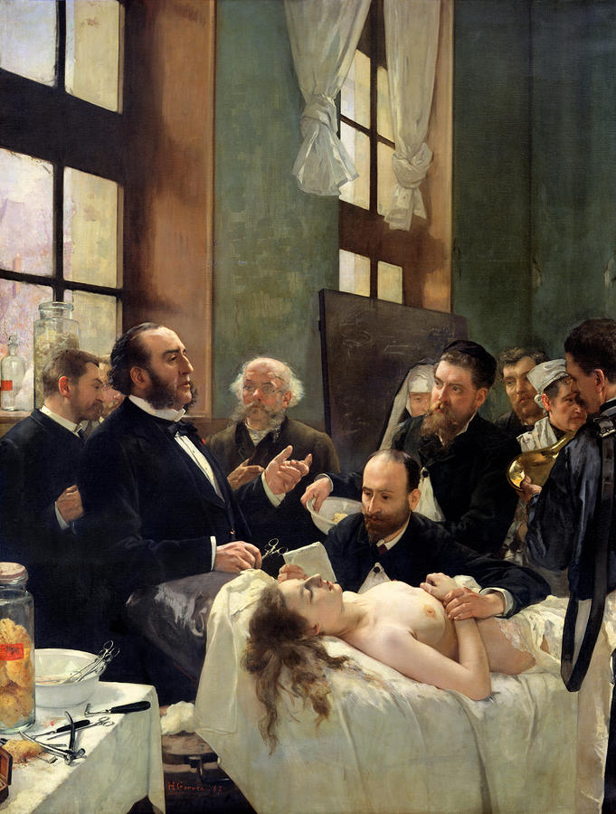 Henri Gervex Painting - Before the Operation by Henri Gervex