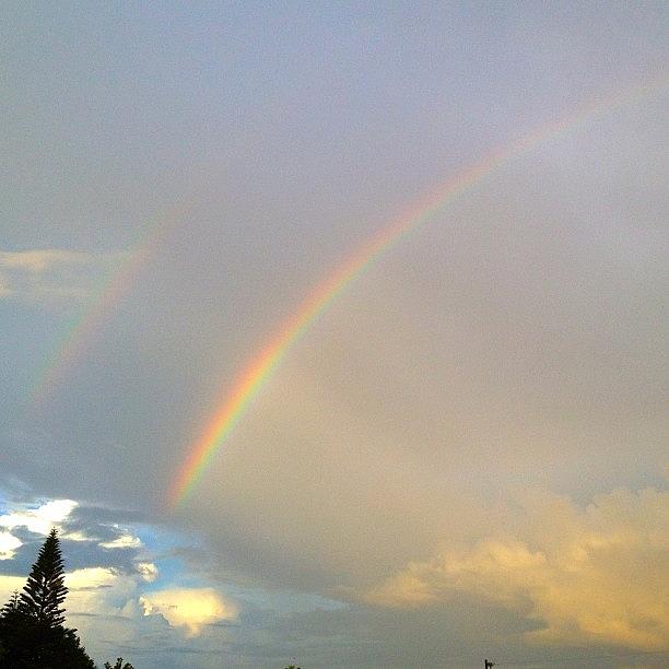 Rainbow Photograph - Began The Day With This #rainbow. God by Dan Sardinas