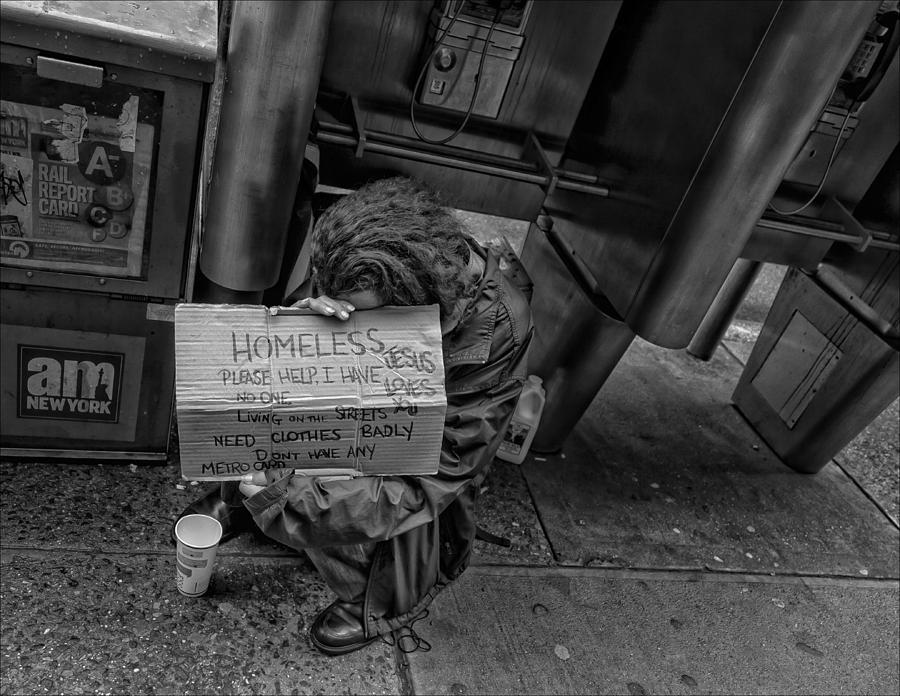 Begging NYC Photograph by Robert Ullmann