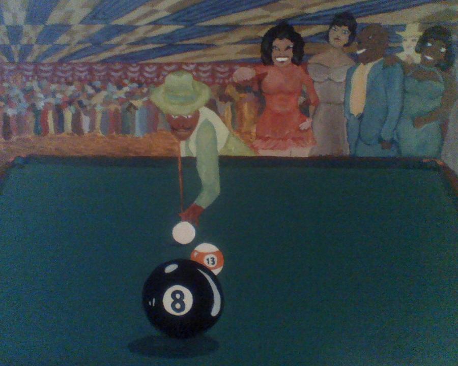 Behind the Eight Ball Painting by Mahceli DSeghe  Fine Art America