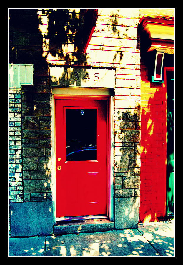Behind the Red Door Photograph by Lora Mercado