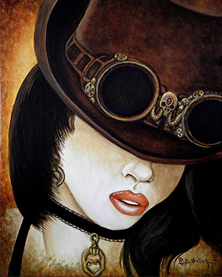 Being Bad can be Hot  Downright Steamy Painting by Al  Molina