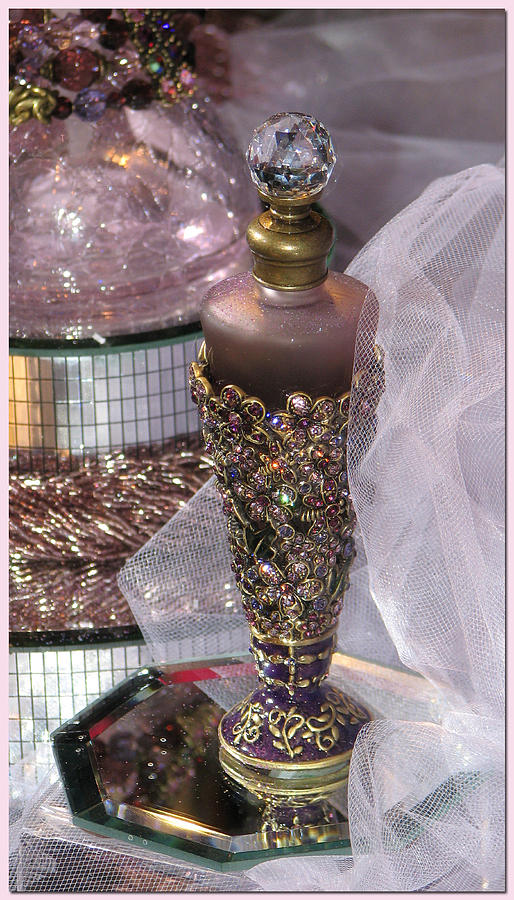 Bejeweled Perfume Bottle Photograph by Chris Anderson