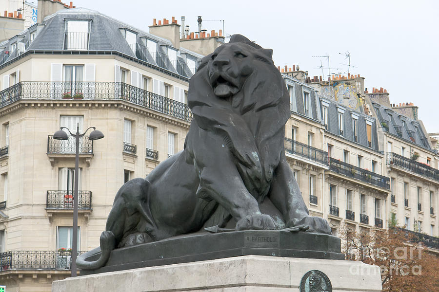 Belfort Lion in Paris Photograph by Fabrizio Ruggeri