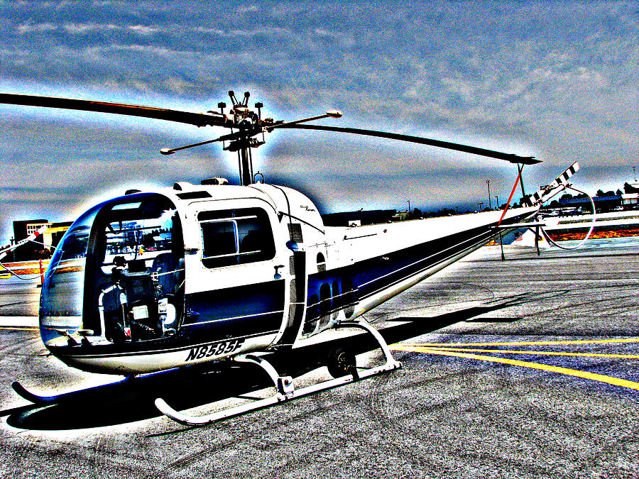 Bell 47J Ranger Helicopter  Photograph by Samuel Sheats