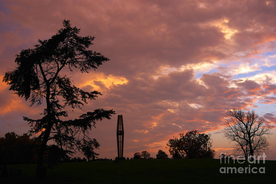 Sunset Photograph - Bell Tower at Sunset by Susan Isakson