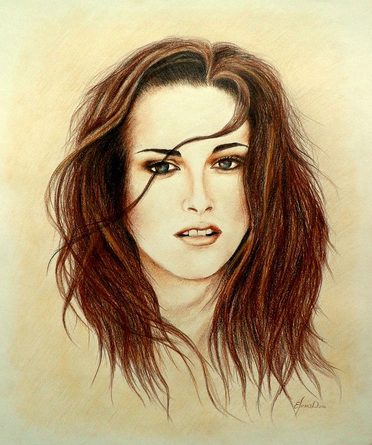 Bella Drawing by Lena Day