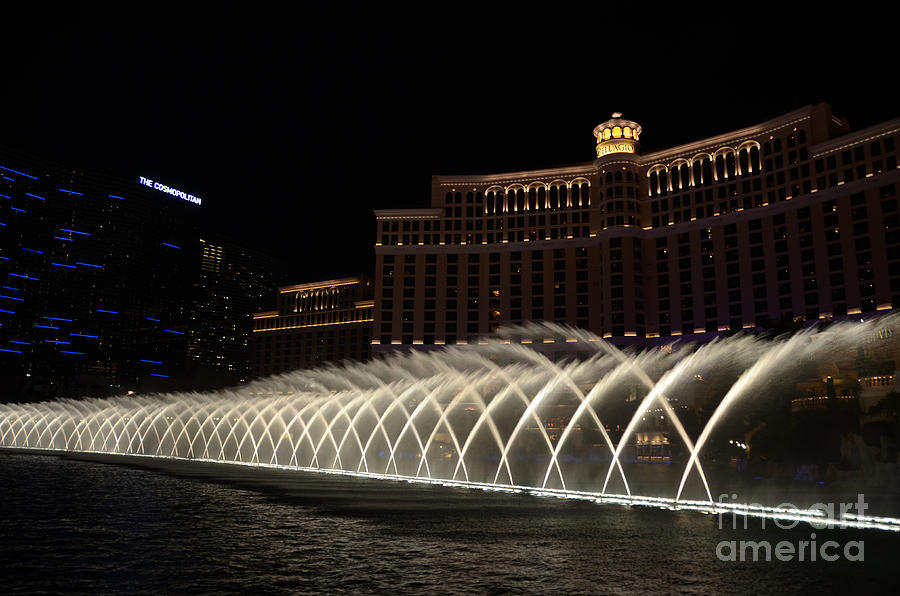 Bellagio Fountain Photograph by Cassie Marie Photography