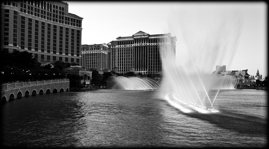 Architecture Photograph - Bellagio Fountains II by Ricky Barnard