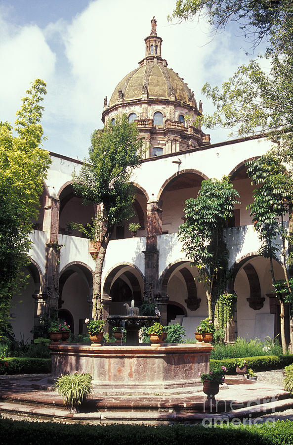 BELLAS ARTES COURTYARD San Miguel de Allende Mexico Photograph by John  Mitchell