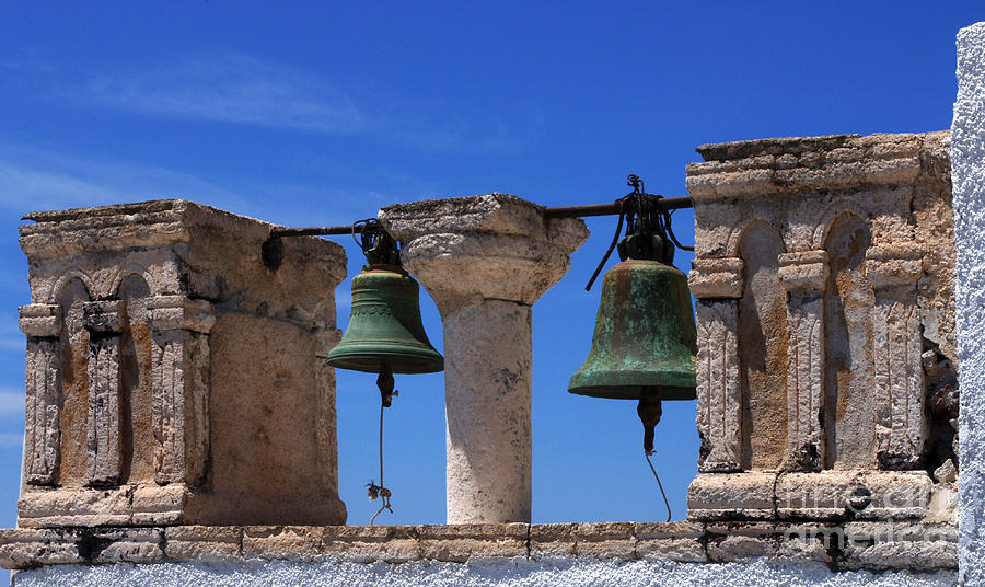 Bells Of Santorini Greece Photograph by Bob Christopher