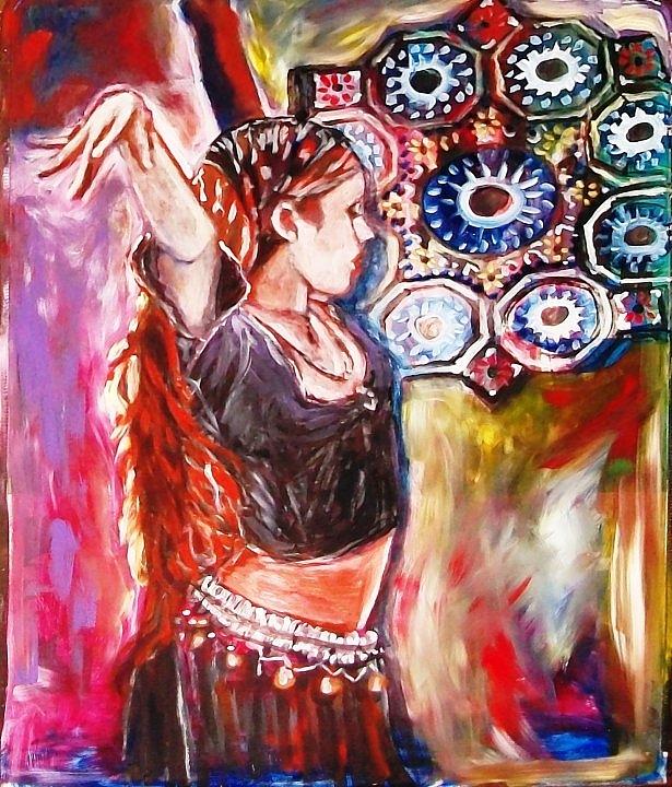 Belly Dance Painting By Kimberly Dawn Clayton