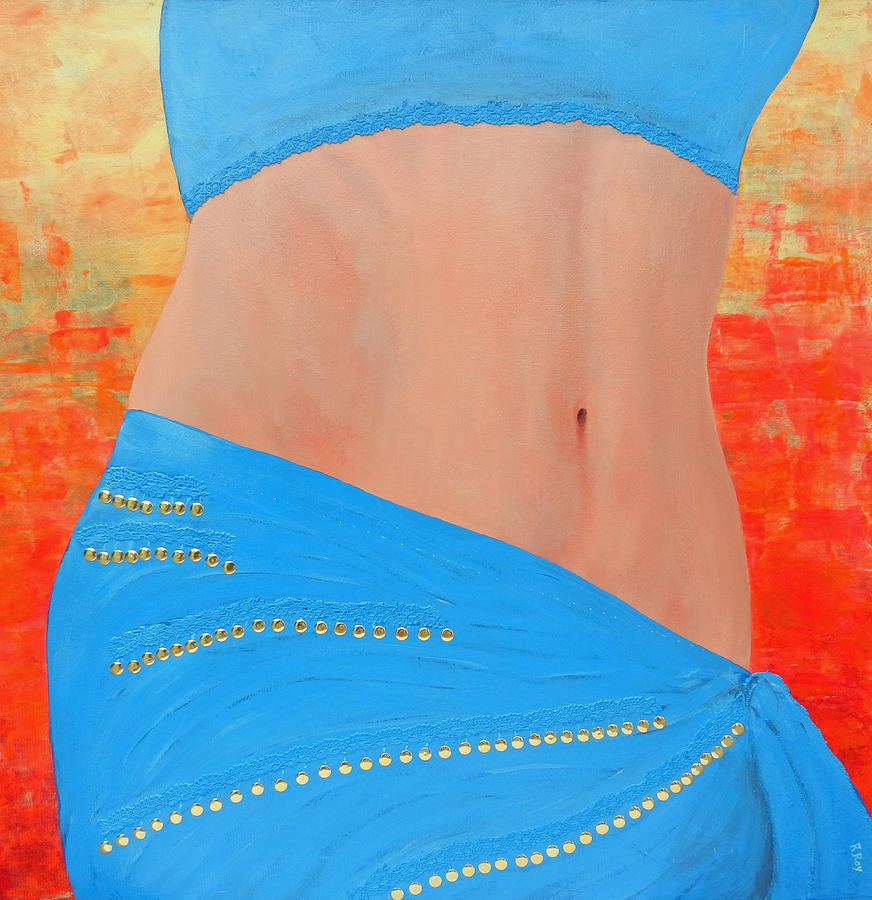 Stomach Painting - Belly Dance by Robert Roy