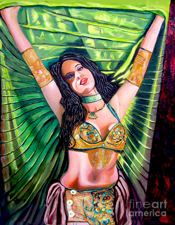 Girl Painting - Belly Dancer by Jose Manuel Abraham Girl Painting - Belly Dancer by Jose Manuel Abraham