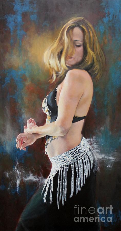 Portrait Painting - Bellydancer by Kimberly Dow