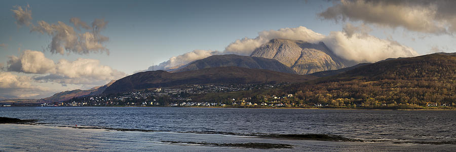 Ben Nevis and Loch Linnhe panorama Photograph by Gary Eason