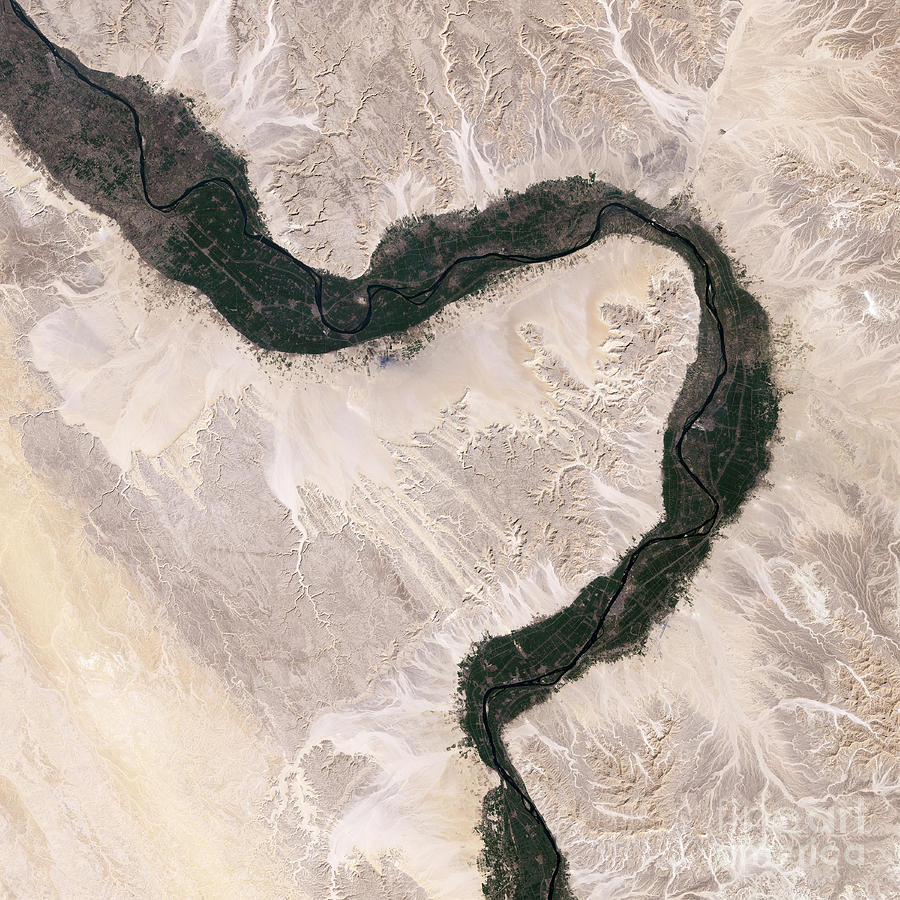 Bend In The Nile River Photograph by Nasa