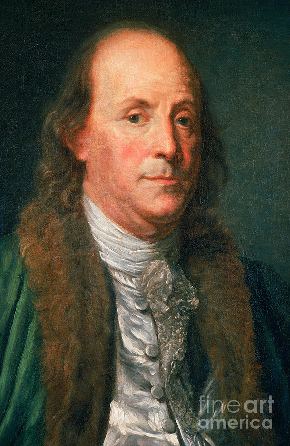 Benjamin Franklin, American Polymath Photograph by Photo Researchers
