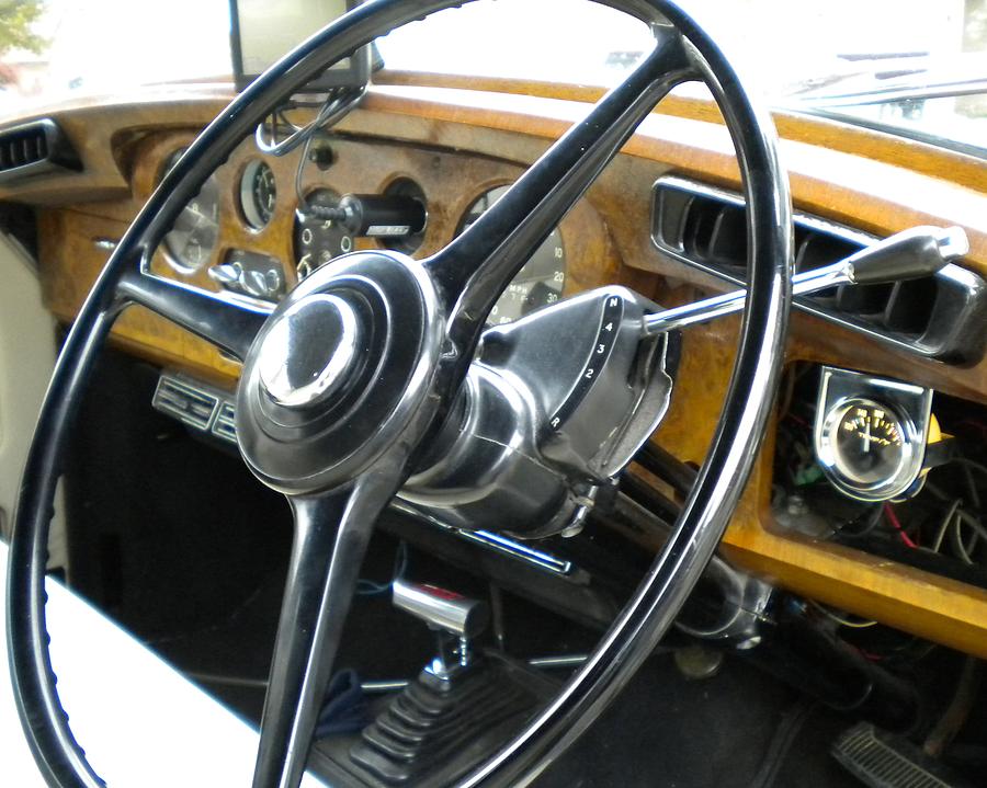 Bentley Dashboard and Steering Wheel Photograph by Renate Wesley