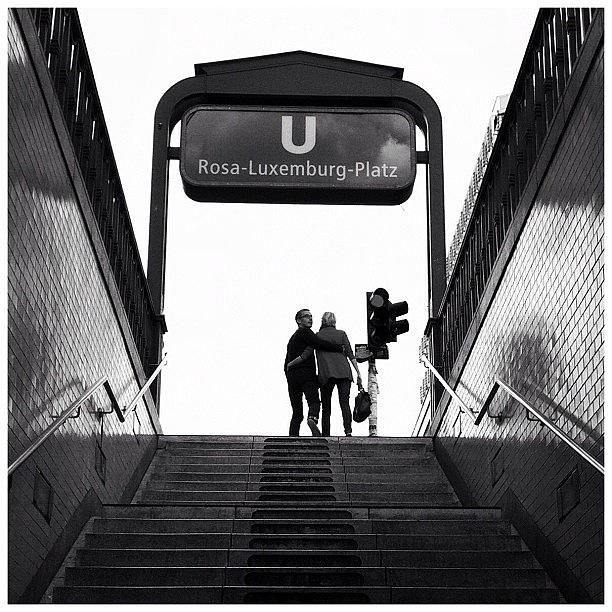 Berlin. Leaving The Underground At Photograph by Uwa Scholz